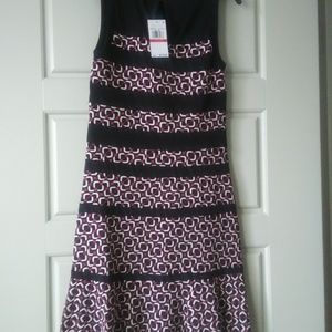 SOLD !!Michael Kors Cut Off Sleeve Midi Dress SS19